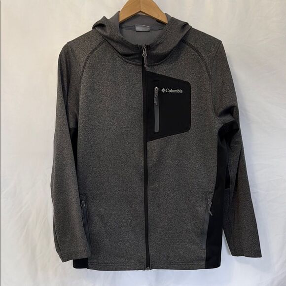 Columbia Gray and Black Hooded Jacket - Picture 1 of 5